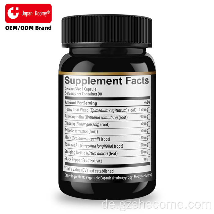 Premium Shecome Horny Goat Weed Kapseln Maca-Wurzel
